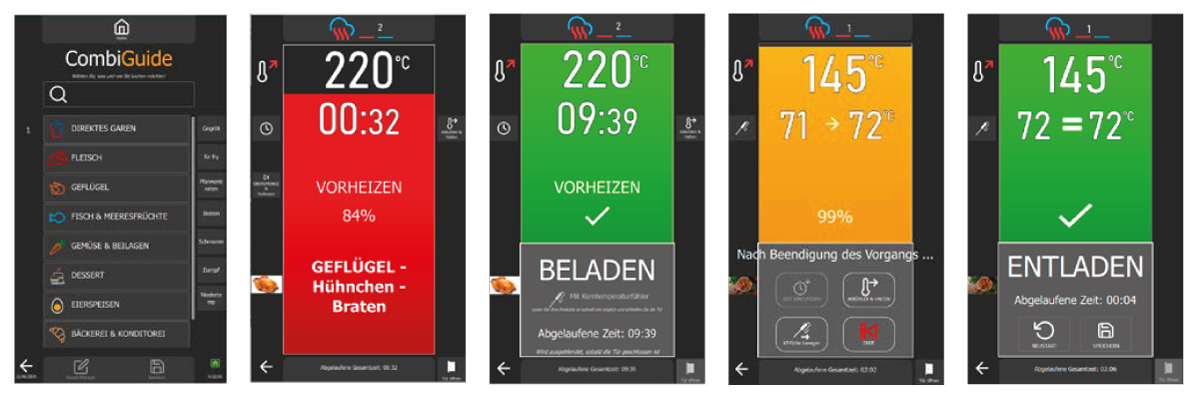 Combi Guide nennt sich der intelligente Kochassistent des Chefs Combi.